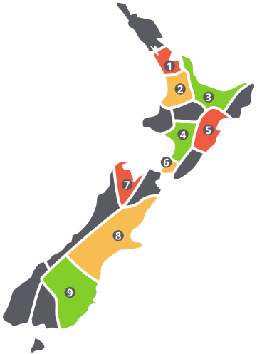 TESOLANZ Branch Map